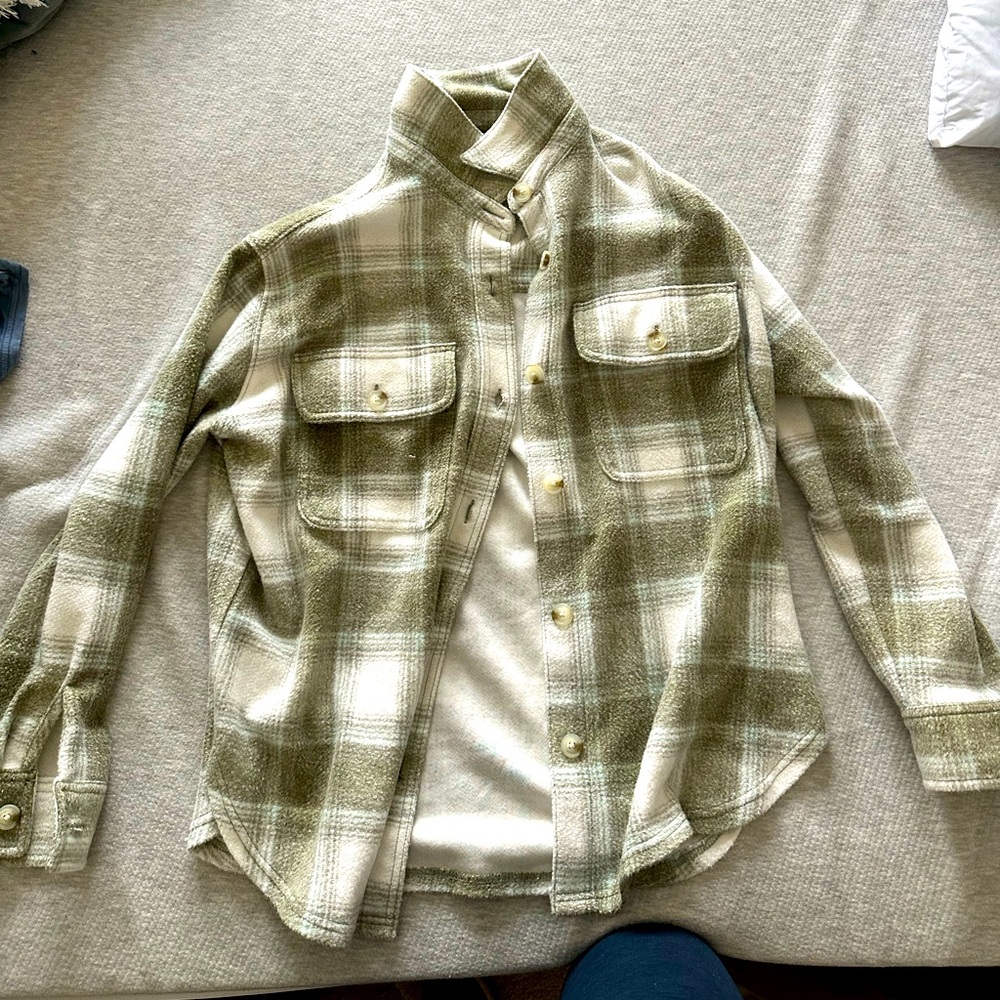 American Eagle Plaid Shacket - image 1